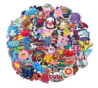 diasstro Lot of 20,50,100 pcs Random PVC Different Shoe Charms for Shoe Decoration, Cartoon 20pcs