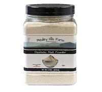 Diastatic Malt Powder by Medley hills farm 1.5 Lbs. in Reusable Container - Great Diastatic malt powder for baking Bread, Pizza Crust, Pretzels, Desserts and Milkshakes. Made in the USA - Vegan