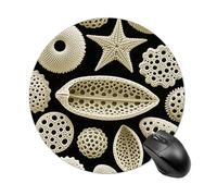 Diatom Microscopy Round Mouse Pads Non-Slip Rubber Base Mouse Mat Cute Mousepad Funny Computer Desk Accessories for Office Home Gaming Work 7.8 X7.8 Inch