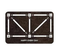 Diatom Mud Soccer Training Mat Non-slip Noise Reduction Home 15.75"×23.62" Football Training Mat(Color 1)