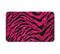 Diatomaceous Bath Mat, Super Absorbent & Fast Drying - Non-Slip Bathroom Mats Zebra Tiger Leopard Floor Mat for Bathroom, Kitchen, Entryway 50x80cm