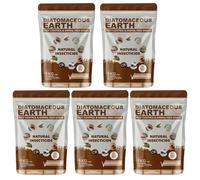 Diatomaceous Earth 1kg - DE Grade Pest Control Powder | Natural Insecticide for Bed Bugs, Ants, Fleas, Mites & Crawling Insects (Pack of 5)