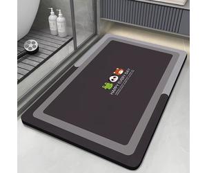 Diatomaceous Earth Bath Mat Bathroom Rug Absorbent Non-Slip Floor Foot Mats Quic
