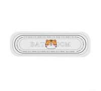 Diatomaceous Earth Bath Mat Quick Dry Non Slip Absorbent Floor Rug for Bathroom Shower 22x7cm(cat)