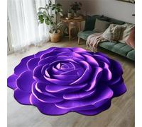 Diatomaceous Earth Bath Mat, Super Absorbent Anti-Slip Floor Mat, Floral Plush Design, Decorative Doormat for Home Use