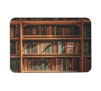 Diatomaceous Earth Bath Mat - Super Absorbent Quick Dry Door Mats Non-Slip Bathroom Rug Old Bookshelf Floor Mat for Bath, Shower, Sink, Kitchen, Easy to Clean 40x60cm