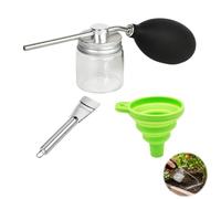 Diatomaceous Earth Duster Applicator with Green Funnel and Shovel