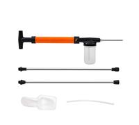 Diatomaceous Earth Duster - Hand Spreader, 2 Extension Sticks, Ergonomic Powder Applicator, Durable Lawn Gardening Tools | Diatomaceous Earth Dispenser for Home Greenhouse, Indoor and Outdoor