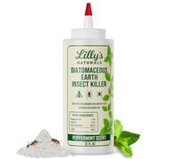 Diatomaceous Earth Food Grade & Peppermint Powder for Crawling Insect and Pest Control | 12 fl oz, Lilly's Naturals