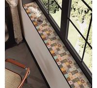 Diatomaceous Earth Mat for Windowsill, 1m 180cm 2m Long Non-Slip Rubber Backed Window Sill Protector Mat, Quick Drying Cuttable Super Absorbent Windows Ledge Cover(35x150cm)