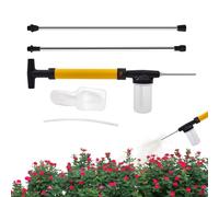 Diatomaceous Earth Powder Spreader - Manual Sprayer for Fruit Trees | Powder Sprayers for Agricultural Gardens | Multifunctional Flowering Dust Sprayer Indoor and Outdoor | Yellow PP+Stainless Steel