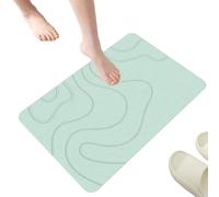 Diatomaceous Earth Shower Mat - Stone Bath Mat, Nonslip Super Absorbent Fast-Drying Rug Hard Floor Mats Washable For Bathroom Shower Floor Entrance Toilet