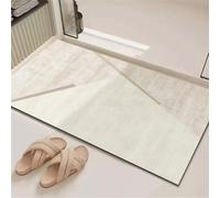 Diatomite Bath Mat NonSlip Kitchen Rug Super Absorbent Quick Dry Shower Mat Elegant Design Entryway Mat (60x90cm) Ultimate Water Absorption & Safety