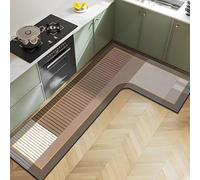 Diatomite Kitchen Mat NonSlip & Washablefor Kitchen Bathroom & Shower Brown 80x150x43cm QuickDryAntiBacterial