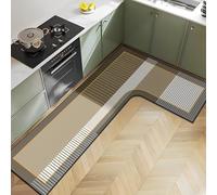 Diatomite Kitchen Mat NonSlip WashableRug for Kitchen & Bathroom Shower Mat 80x150x43cmGray Design QuickDrying Flo Solut