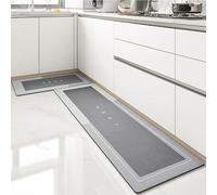 Diatomite Kitchen RugNonSlip & WashableHome Print Bath Mat Shower Mat 40x160cm GreyPerfect for Kitchen & Bathroom Decor