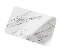 Diatomite Mat 40x30cm Super Absorbent Bathroom & Kitchen Mat Bath Mat Fast Drying Non Slip Stone Pad for Sink Shower Dish Drying, Easy Clean, White or Gray(White 2)