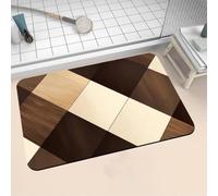 Diatomite Stone Bath Mat 120x170cm Super Absorbent Bathroom Mat, Non-Slip Quick Dry Bathroom Rug, Fast Drying Floor Bath Mats for Bathroom Toilet Bathtub Shower Room Doormat Kitchen Stripe 16-1163