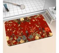 Diatomite Stone Bath Mat 150x220cm Super Absorbent Bathroom Mat, Non-Slip Quick Dry Bathroom Rug, Fast Drying Floor Bath Mats for Bathroom Toilet Bathtub Shower Room Doormat Kitchen Vintage 16-1225