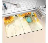 Diatomite Stone Bath Mat 150x220cm Super Absorbent Bathroom Mat, Non-Slip Quick Dry Bathroom Rug, Fast Drying Floor Bath Mats for Bathroom Toilet Bathtub Shower Room Doormat Kitchen Wooden 16-1183