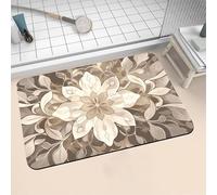 Diatomite Stone Bath Mat 150x220cm Super Absorbent Bathroom Mat, Non-Slip Quick Dry Bathroom Rug, Fast Drying Floor Bath Mats for Bathroom Toilet Bathtub Shower Room Doormat Kitchen Mandala 16-197