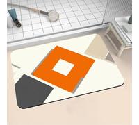Diatomite Stone Bath Mat 40x60cm Super Absorbent Bathroom Mat, Non-Slip Quick Dry Bathroom Rug, Fast Drying Floor Bath Mats for Bathroom Toilet Bathtub Shower Room Doormat Kitchen Simple 16-1147