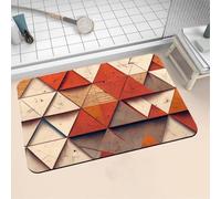 Diatomite Stone Bath Mat 40x60cm Super Absorbent Bathroom Mat, Non-Slip Quick Dry Bathroom Rug, Fast Drying Floor Bath Mats for Bathroom Toilet Bathtub Shower Room Doormat Kitchen Stripe 16-1245