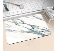 Diatomite Stone Bath Mat 50x80cm Super Absorbent Bathroom Mat, Non-Slip Quick Dry Bathroom Rug, Fast Drying Floor Bath Mats for Bathroom Toilet Bathtub Shower Room Doormat Kitchen Simple 16-1143