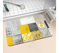 Diatomite Stone Bath Mat 60x90cm Super Absorbent Bathroom Mat, Non-Slip Quick Dry Bathroom Rug, Fast Drying Floor Bath Mats for Bathroom Toilet Bathtub Shower Room Doormat Kitchen Square 16-1189