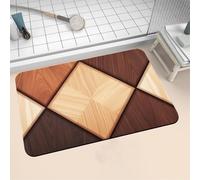 Diatomite Stone Bath Mat 80x150cm Super Absorbent Bathroom Mat, Non-Slip Quick Dry Bathroom Rug, Fast Drying Floor Bath Mats for Bathroom Toilet Bathtub Shower Room Doormat Kitchen Terracotta 16-1153