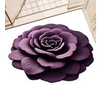 Diatomite Stone Bath Mat | Diatomaceous Earth Mat - Non-slip Fast Drying Washable Safe Floral Pad 15.75x15.75in for Foot Restroom Bathtub Spa Hotel