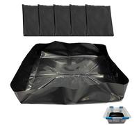 diatomiteco 5 Pack Monotub Liners, Pre-Cut and Factory Folded, Fits 66-Quart Monotub, Storage Totes, Containers and More, Monotubs Sold Separately