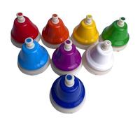Diatonic Hand Bells Desk Hand Bells Musical Toys 8 Notes Colorful Table Bells Diatonic Music Learning Toy for Fun for Easter Day