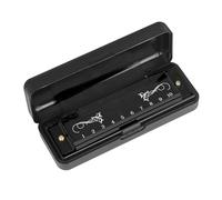 Diatonic Harmonica 10-hole C Harmonica For Adult Beginners Blues Harmonica Clear Sound Quality ABC Body(Black)