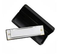 Diatonic Harmonica 10 Holes 20 Tone Diatonic Blues Harmonica Key Of C With Case For Beginner Golden