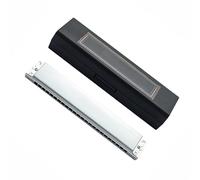 Diatonic Harmonica 24-hole Single-row Single-note Harmonica Beginner-tuning Metal Aluminum Grid Harmonica(A key)