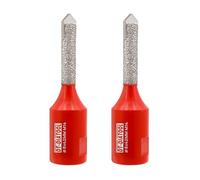 DIATOOL Diamond Mortar Raking Bit - Tuck Pointing Bit with Carbide Tipped for Granite Marble Concrete Masonry Stone Removals Vacuum Brazed Bit M14 Thread(8 * 42mm)*2