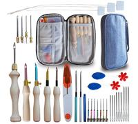 DiaWiew Punch Needle Kit: Complete Embroidery Set with Adjustable Needles for Adults