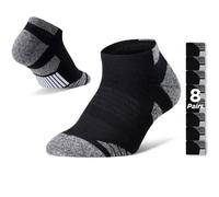 Diawsome No Show Socks Performance Cotton Cushioned Ankle Low Cut Comfort Athletic Socks 8 Pack