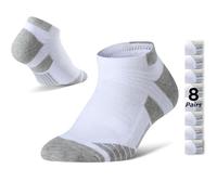 Diawsome No Show Socks Performance Cotton Cushioned Ankle Low Cut Comfort Athletic Socks 8 Pack