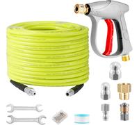 Dibaful 15 m Hoses, Pressure Washer Gun, 5800 PSI with High Pressure Hose Set, Pipe Cleaning Set, Lance Accessories, Adjustable Nozzle, Pipe Cleaning Hose for Private and Commercial Hose