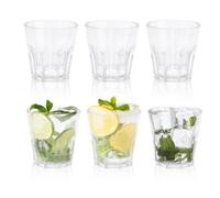 DIBALIYI 6 PCS Plastic Glasses, 5.63 OZ Plastic Tumblers for Children, 160ML Premium Transparently Cups Reusable for Adults Party, Stackable Acrylic Cups for Home Camping Picnic BBQ