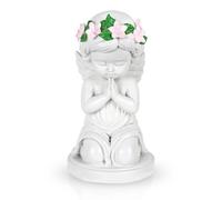DIBALIYI Mother Daughter Resin Figurines - Memorial Ornaments for Mothers Day, Sisters Hugging Statues Home Decor Gift for Mom from Daughter and Thanksgiving (White Figurines Praying)