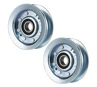 Dibanyou Flat Idler Pulley Replace for John Deere GY20067 GY22172,fit for John Deere L120 L130 145 155C LA105 LA110 D110 42" 48" Mower Deck,2 Pack