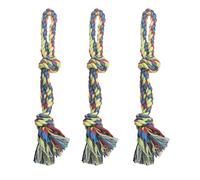 DIBBATU Dog Rope Toy, 3 Pack for Small Dogs, Durable Interactive Puppy Toys Ropes, Flirt Pole Replacement Toys for Teething Health, Relieve Boredom