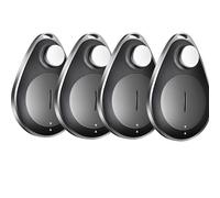dibdib Utag Hidden Tracker 4 Pack,Tracker Works with Apple Find My (iOS only),Lost Mode,Suitable for Backpack,Phone,and More,Water Resistant (Black)