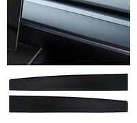 DIBMS Dashboard Wrap Compatible with 2016-2023 Tesla Model 3/Y - ABS Dashboard Wrap Kit Cover Cap Interior Decoration Dash Protective Film Accessories (Matte Black)