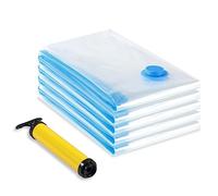 Diboniur Vacuum Bags for Clothes, Duvets, Pack of 5, 80 x 60 cm, Vacuum Bags, Reusable, Hand Pump Included
