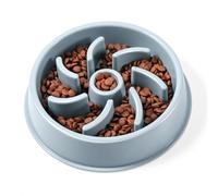 Diboniur Slow Feeder Dog Bowl, Slow Down Eating for Small and Medium Dogs, Non-Slip Base, Plastic, 20.8 x 5 cm