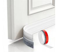Diboniur Draft Excluder for Doors, Self Adhesive Draft Excluder for Doors, with superior sound insulation, heat insulation, and windproof performance (100 * 5cm, White)